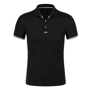 Alta calidad personalizada de los hombres para los polos al por mayor de gran tamaño de algodón poliéster Jersey patrón sólido camiseta - Product Image 3