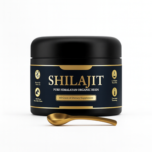 <b>Himalayan</b> <b>Shilajit</b> Resin With Fulvic Acid & Trace Minerals, Original <b>Pure</b> <b>Shilajit</b> With 85+ Humic Acid Supplement Gel - Product Image 1