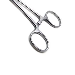 Pinzas para Esponjas Foerster de 9.5 Pulgadas Rectas con Mordazas Serradas, Anillo Quirúrgico para Sujetar Esponjas y Tejidos, CE OEM, Acero Inoxidable - Product Image 2