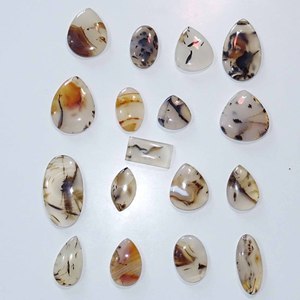 อัญมณีหลวมอาเกตแมนตาน่าธรรมชาติ การทําเครื่องประดับอาเกตแมนตาน่าคาโบชองส์ที่สวยงาม และอัญมณีขัดเงาด้วยมือที่ดี - Product Image 5