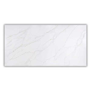 Grande dalle murale moderne en quartz Unionstone Calacatta Romano, composition imperméable - Product Image 3