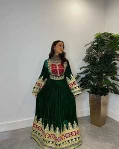 Stunning Women Indian Pakistani Anarkali Party Dress with Dupatta Lace Button Washable Premium Quality Afghani Dress For Women - Product Image 3