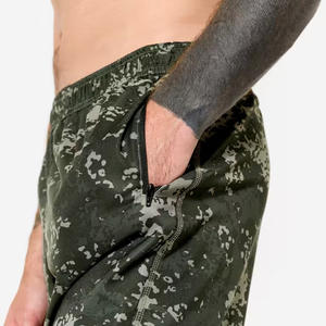 Pantalones cortos Cargo informales de verano para hombre, pantalones cortos holgados multibolsillos de algodón 100% de camuflaje personalizados para ocio, pantalones cortos calientes de patrón sólido - Product Image 5