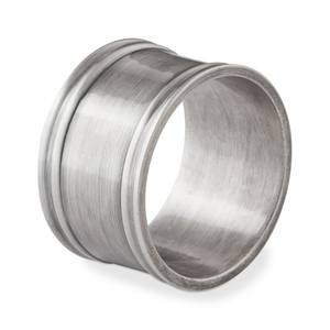 Juego de 4 Anillos para Servilletas de Plata Pulida con Diseño Metálico Curvo y Liso para una Experiencia Gastronómica de Lujo - Product Image 4