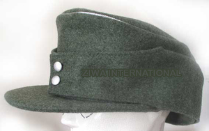 Édition limitée, fabriqué en usine, casquette allemande de la Seconde Guerre mondiale, modèle WW11 VISOR SA Kepi SHAKO, chapeau noir - Product Image 5