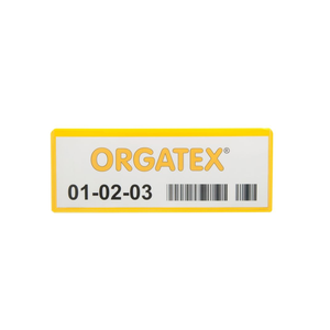 KLT-Snapper Porta Etichette / Porta Kanban 1/4 DIN A4, Giallo, 50 pz / Confezione.- KLT-SNAP/4 - Product Image 1