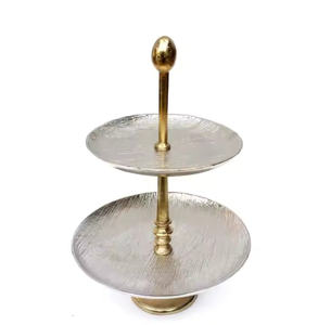 Modern Design Nickel Finishing 3-<b>Tier</b> <b>Cake</b> Display <b>Stand</b> for Birthday Party Celebration Metal <b>Cake</b> <b>Stand</b> High Standard - Product Image 4