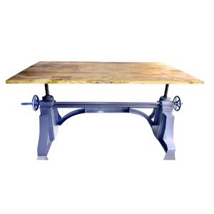 U Design Industrial Mango <b>Wood</b> <b>4</b>-Seater <b>Dining</b> Table with Metal Legs for Living Room & Entry - Product Image 3