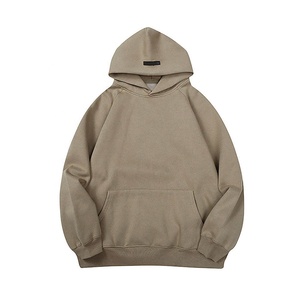 OEM vente en gros fabriqué en usine hommes sweats à capuche uni haute qualité coton polaire automne sweat sérigraphie sweats à capuche personnalisés - Product Image 5
