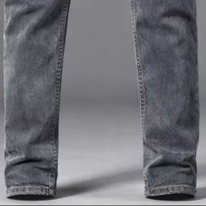 กางเกงยีนส์ทรงตรงผู้ชาย Rixo Enterprises ผ้าฝ้ายเดนิม น้ำหนักเบา แห้งเร็ว ระบายอากาศได้ดี เอวกลาง เหมาะสำหรับใส่ลำลองในฤดูใบไม้ผลิ/ฤดูใบไม้ร่วง - Product Image 4