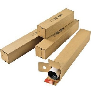 ColomPac Self-Adhesive Kraft Liner 10.8 X 10.8 X 43 cm Shipping Tube Corrugated Brown <b>Cardboard</b>-Paper & Media <b>Boxes</b> - Product Image 4