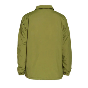 แจ็กเก็ตโค้ชของผู้ชายสีดำล้วนเสื้อแจ็คเก็ตโค้ชเสื้อโค้ทสำหรับผู้ชายโลโก้ตามสั่งขนาดใหญ่พิเศษ - Product Image 4