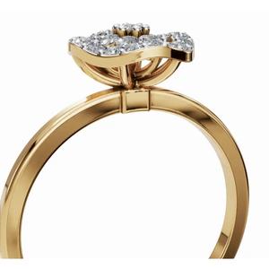 Bague en diamant Premium Galswinthas Circle of Radiance, taille ronde, 0,233 ct, or 9 carats, 14 carats, 18 carats, fournisseur en gros en ligne - Product Image 3