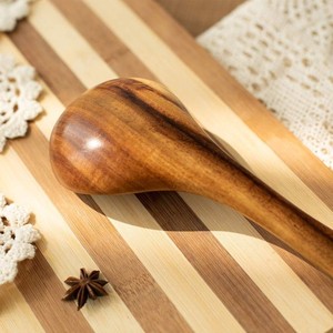 Natural Acacia Wood Kitchen Utensils <b>Wooden</b> Cooking Spoons Spatula <b>Ladle</b> Slotted Spoon Skimmer Nonstick Cookware Safe Durable - Product Image 5