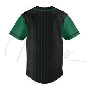 เสื้อเบสบอลพิมพ์ลายแบบซับลิเมชั่นขายส่ง ไซส์ใหญ่ แขนสั้น ระบายอากาศได้ดี ผลิตจากโพลีเอสเตอร์ 100% รับสั่งทำชื่อทีม - Product Image 6