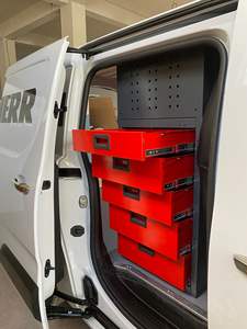 Étagères Modulaires Métalliques Personnalisables de Haute Qualité pour Fourgonnettes, Prise en Charge OEM, Rangement de Véhicules, Armoires à Outils à 5 Tiroirs, Démontables - Product Image 4