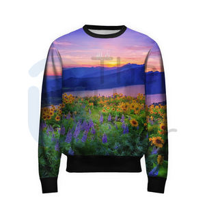 Oversized Streetwear <b>Sweatshirts</b> <b>Men</b> Women Custom Logo Heavyweight Fleece <b>Crewneck</b> Printed Pullover Top <b>Sweatshirt</b> OEM Supplier - Product Image 1