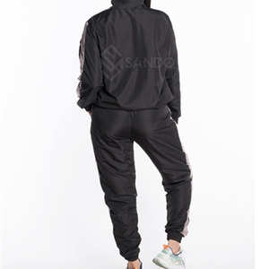 Conjunto de Chaqueta Cortavientos de Invierno para Mujer, Talla Grande, Alta Calidad, 100% Algodón, Sólido, Transpirable - Product Image 3