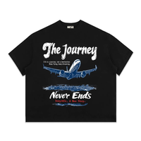 T-shirts ODM OEM Boxy Ombre Confortables et Oversize Brodés pour Ados et Grandes Tailles en Tissu Gaufré Court Écologique