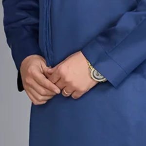 Stylish and Comfortable Anti-static Casual Traditional Men's Thobe with Hood-Polyester Ankle Length for Eid & Hajj Events - Product Image 5