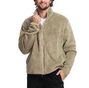 Nouvelle veste en polaire personnalisée, veste softshell chaude pour homme, polaire polaire, veste d'hiver unie pour homme, manteaux d'hiver - Product Image 3