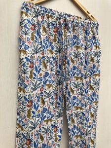 Floral cotton night <b>suit</b> Handmade Cotton <b>Pajama</b> Set Hand Block Print Floral Indian Night <b>Suit</b> cotton wear dress - Product Image 3