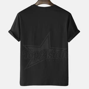 Vente chaude 100% coton tricoté tissu hommes T-shirts Logo personnalisé concevoir votre propre Logo T-shirts dernière conception - Product Image 2