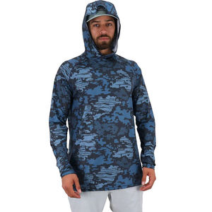 Jersey de pesca sublimado de manga larga para hombre, Control de humedad, escudo UV, manga larga, rendimiento al aire libre - Product Image 1