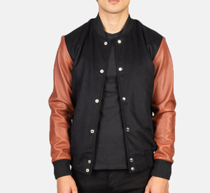 Premium <b>Men's</b> Leather Varsity <b>Jacket</b> Customizable Design for Classic Style <b>Men's</b> <b>Jackets</b> - Product Image 1
