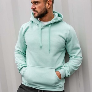 Vente en gros Sweat à capuche tendance chaud en polaire Sweat-shirt décontracté pour hommes Pull en coton polaire Sweat à capuche uni - Product Image 5