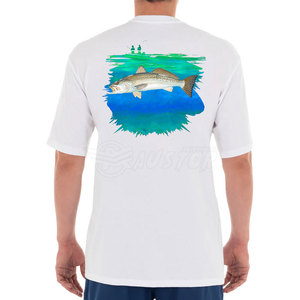 Camisetas de pesca cálidas superventas Ropa de verano para hombres Camisetas de pesca de color en blanco personalizadas - Product Image 5