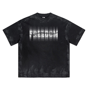 Nueva llegada hombres de alta calidad 100 algodón lavado ácido 250Gsm peso pesado Vintage hombres camiseta personalizada en blanco Vintage camiseta - Product Image 1