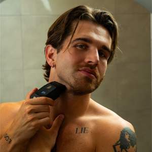 Afeitadora Eléctrica Inalámbrica para Hombre, Resistente al Agua IPX7, Afeitadora Rotativa de Doble Cuchilla USB, Recortadora de Barba Lavable, Cortadora de Pelo para Cara y Cuerpo - Product Image 6