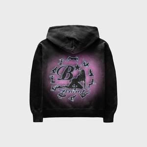 Sudadera con capucha deportiva de algodón personalizada para hombre, de gran tamaño, ajustada, diseño Unisex, DTG impreso, Color negro, informal, Vintage, con parte delantera de invierno - Product Image 3