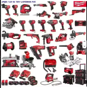 ACHETEZ 4, OBTENEZ 2 GRATUITS Kits d'outils électriques MilwaukeeS 2695-17, 20V sans fil, Lithium-Ion, 15 outils combinés, ORIGINAL - Product Image 2