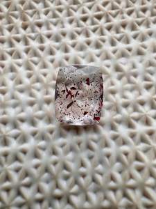 Pierre précieuse naturelle Super Seven Cushion Step Cut Bloodshot Stone pour la fabrication de bijoux Melody Super Seven size13.20x10.75x5.15mm - Product Image 4