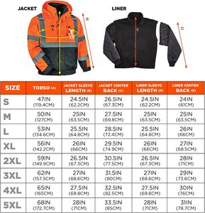 Chaqueta reflectante de alta visibilidad para hombre, Cazadora Bomber de invierno con forro polar y cremallera, chaquetas reflectantes, chaqueta de seguridad con capucha desmontable - Product Image 4