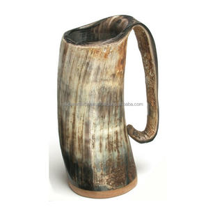 Colored Antique Drinking Design Cow Horn <b>Mug</b> for Beer Drinking Indoor Decor Unique Material Design Drinking <b>Mug</b> - Product Image 2