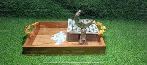 Bocaux de rangement en acrylique de qualité supérieure avec couvercles en bois, capacité de 150 ml, ZH TRADERS, coffret cadeau festif pour l'Aïd, Ramadan Moubarak - Product Image 5