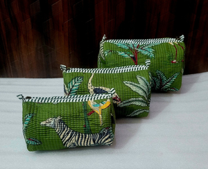 Lot de 3 pochettes matelassées en coton sur mesure, légères et réutilisables, au look élégant et écologique, au toucher doux et à usage multiple - Product Image 3