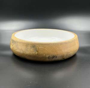 El último cuenco de madera de mango con diseño impreso de flores únicas para servir cuenco de madera multiusos para servir. - Product Image 4