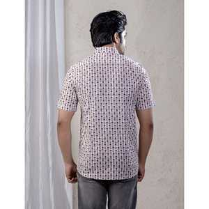 Chemise décontractée pour homme en coton imprimé à manches courtes, 100 % popeline respirante, taille XL - Fourniture ODM - Product Image 6