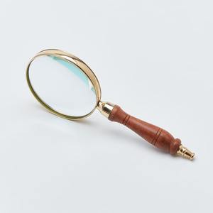 แว่นขยายเมลติ้งกลมขัดเงาสีแบบปรับแต่งได้ด้ามจับฮอร์นสำหรับตกแต่งบ้านงานแต่งงาน - Product Image 2