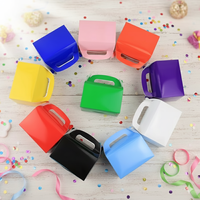 Boîtes cadeaux en papier personnalisées, colorées, nouveau design, pour fêtes, boîtes à biscuits, anniversaires, grand format, avec pelliculage mat, gaufrage et éponge