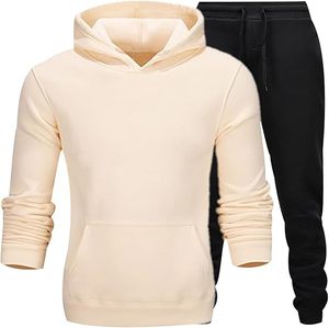Survêtement décontracté et solide pour hommes, concevez votre propre photo ou logo, sweat à capuche personnalisé, pantalon de jogging, ensemble sweat-shirt à fermeture éclair à la mode personnalisé - Product Image 2