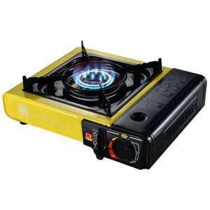 Réchaud à gaz portable à brûleur unique pour le camping, en acier métallique, pour barbecue extérieur, avec sac de transport, coupe-vent, alimenté au propane, pour pique-niques et voyages - Product Image 4