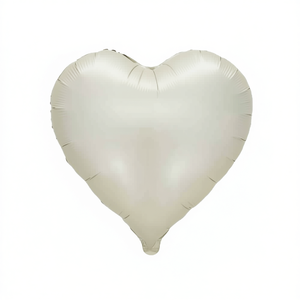 Palloncini in Foil a Forma di Cuore per Feste, Crema, 45Cm 18 Pollici, Confezione da 12 Pezzi - Product Image 2