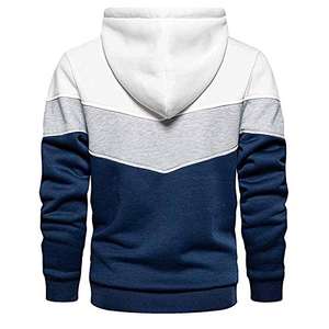 Sudadera con Capucha de Alta Calidad, Estilo Vintage, Tejido de Algodón, Talla Grande, Tres Tonos - Product Image 1