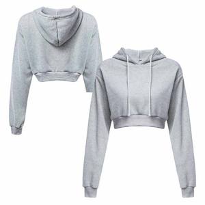 Tops cortos de Color gris brezo, ropa transpirable para mujer, sudaderas con capucha y sudaderas de talla grande, pulóver, sudaderas con capucha para entrenamiento de gimnasio - Product Image 5