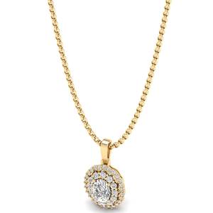 REYES Precio de Fábrica al por Mayor Collares con Colgante de Moissanita Certificada GRA en Oro Sólido de 14K, Joyería Fina Personalizada OEM ODM - Product Image 3